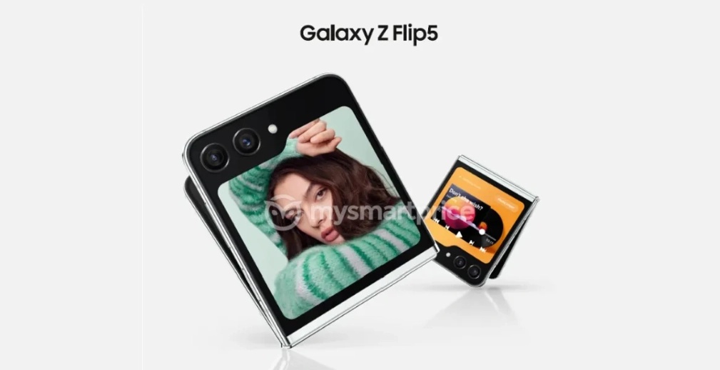 疑似三星Galaxy Z Flip5真机照曝光 超大不规则外屏瞩目