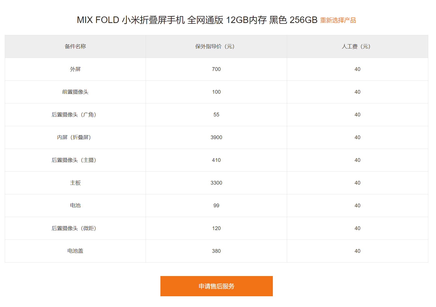 摔不起 小米MIX FOLD维修价：屏幕抵一台小米11