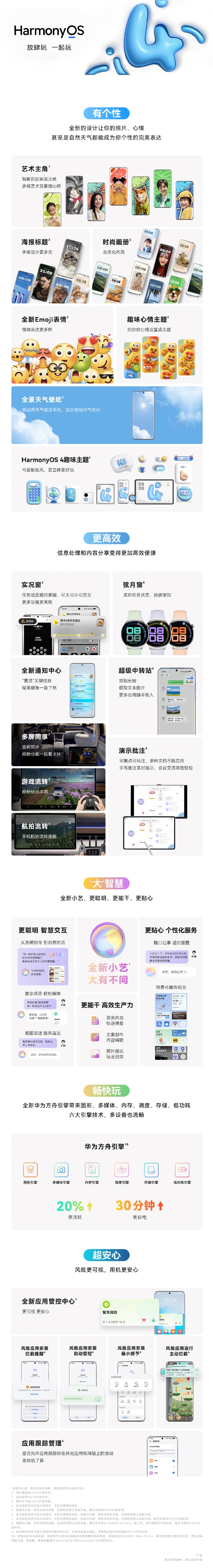 鸿蒙OS 4.0正式发布：流畅提升20% 首批30+产品支持升级