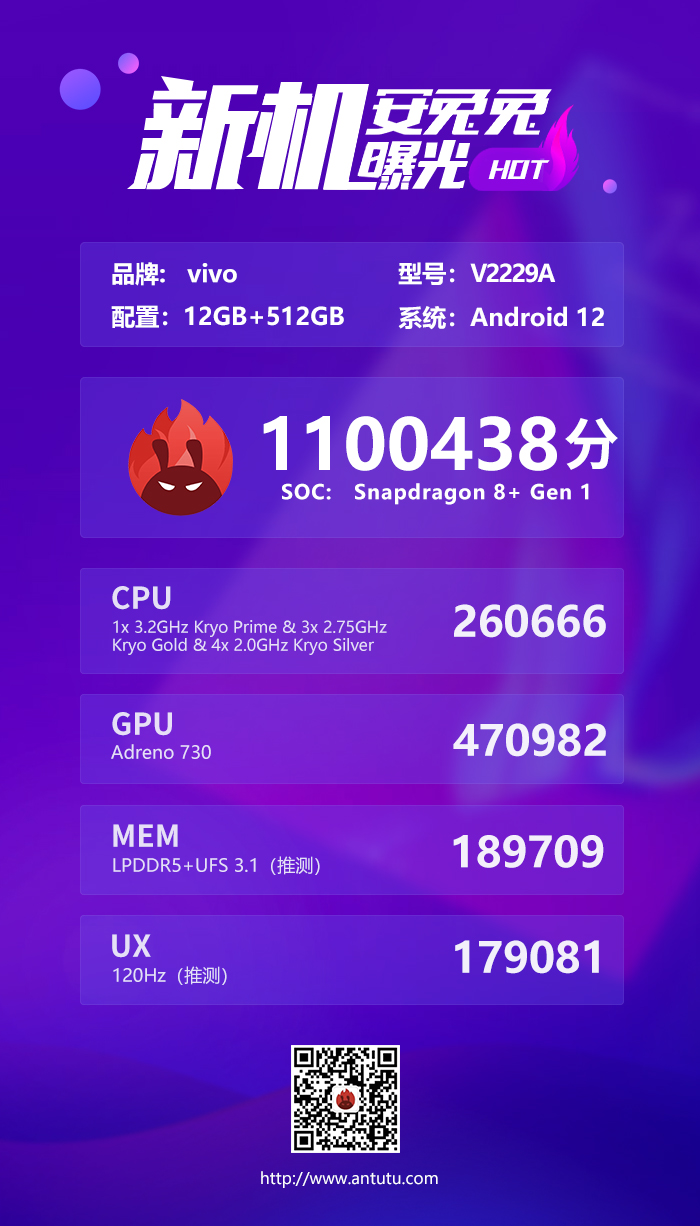 配置全方位升级 vivo X Fold+跑分曝光
