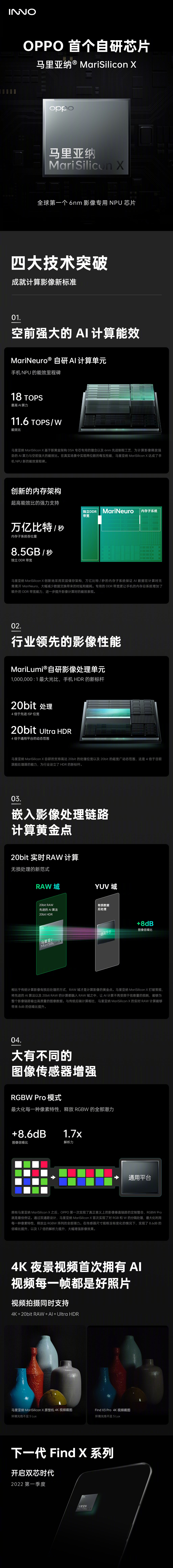 OPPO首款自研芯片！马里亚纳X发布：AI算力超越A15