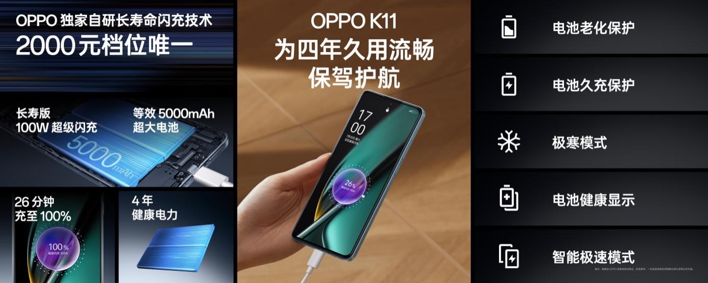 OPPO K11正式发布：1799起售 普及旗舰影像