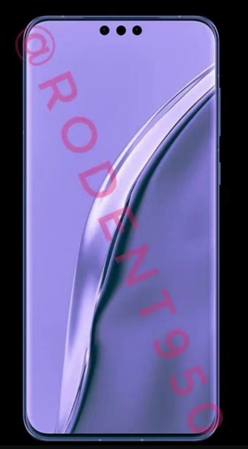 前置三挖孔？Mate60 Pro正面渲染图曝光