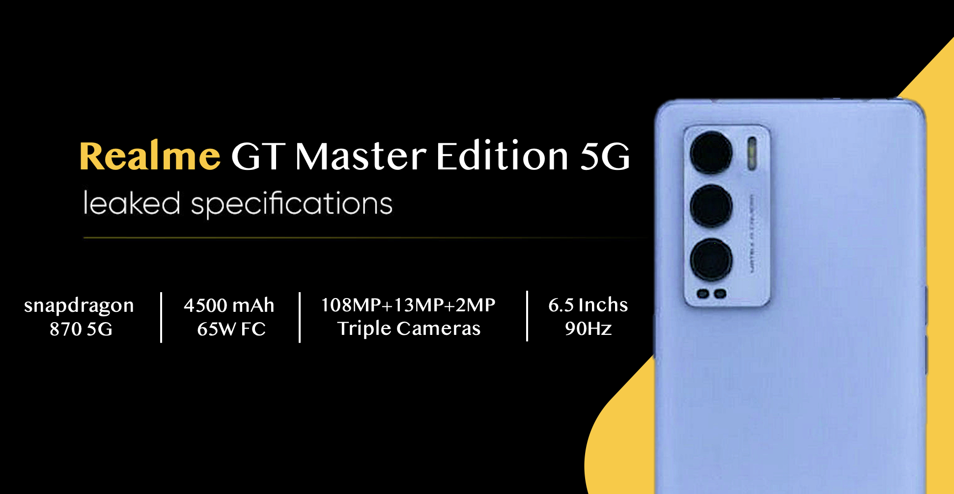 realme GT大师版参数曝光：骁龙870+一亿像素