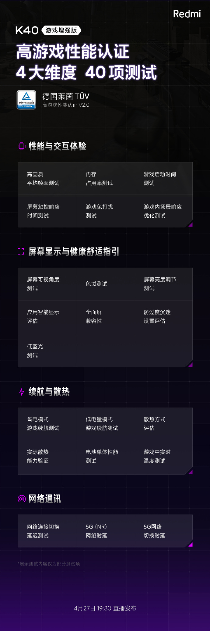 再曝官图：Redmi K40游戏版边框大有玄机