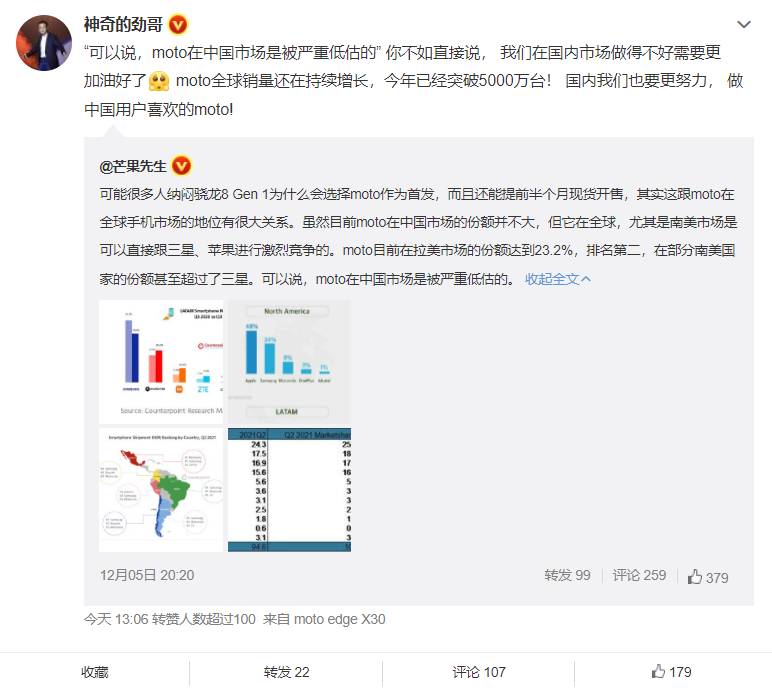 联想陈劲：moto销量持续增长 今年突破5000万台