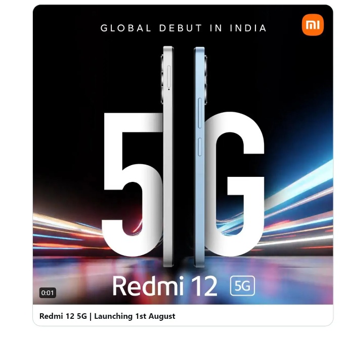 Redmi 12官宣：8月1日全球发布