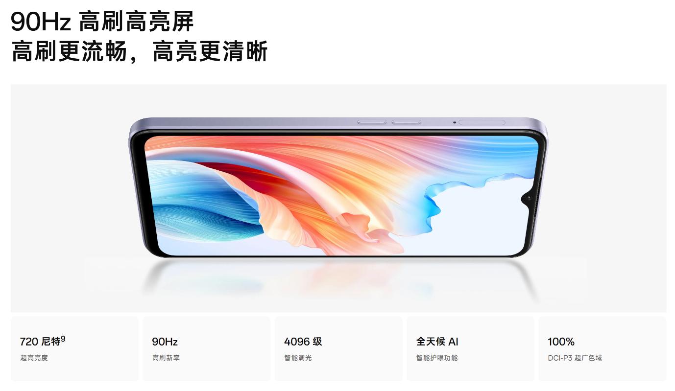OPPO A2x现身OPPO官网：天玑6020 1099元起！