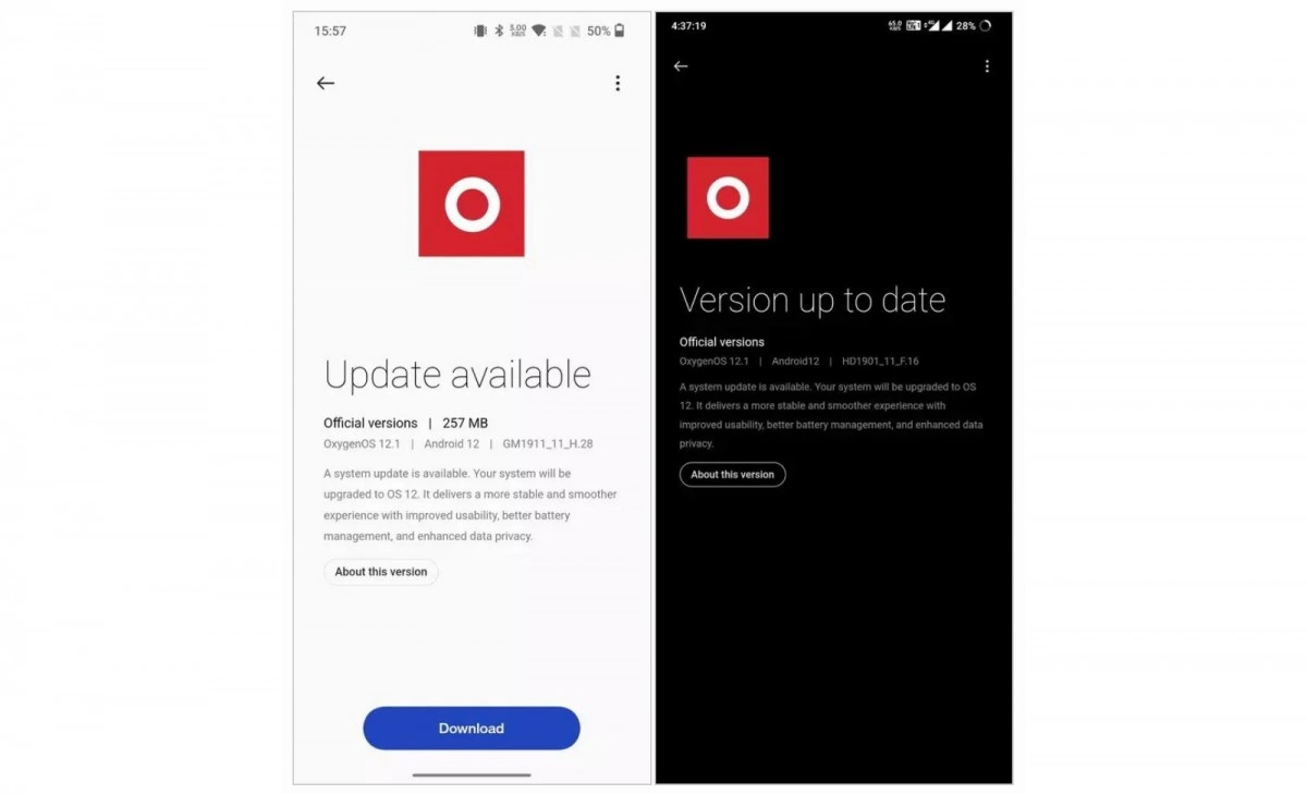 最美一加终获升级 一加7系列开始推送安卓12/OxygenOS 12.1更新