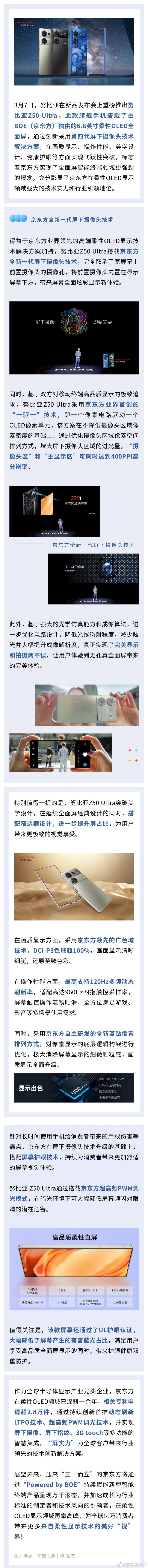 京东方详解Z50 Ultra屏下镜头技术：一块完美屏如何打造？