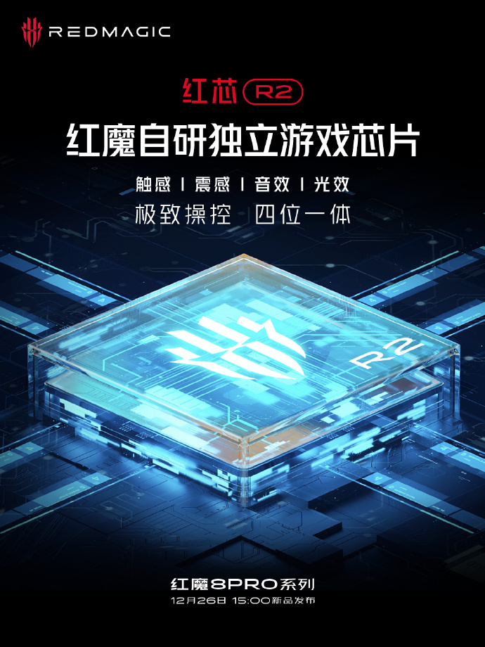 除了骁龙8Gen2 红魔8Pro也将搭载自研游戏芯片了