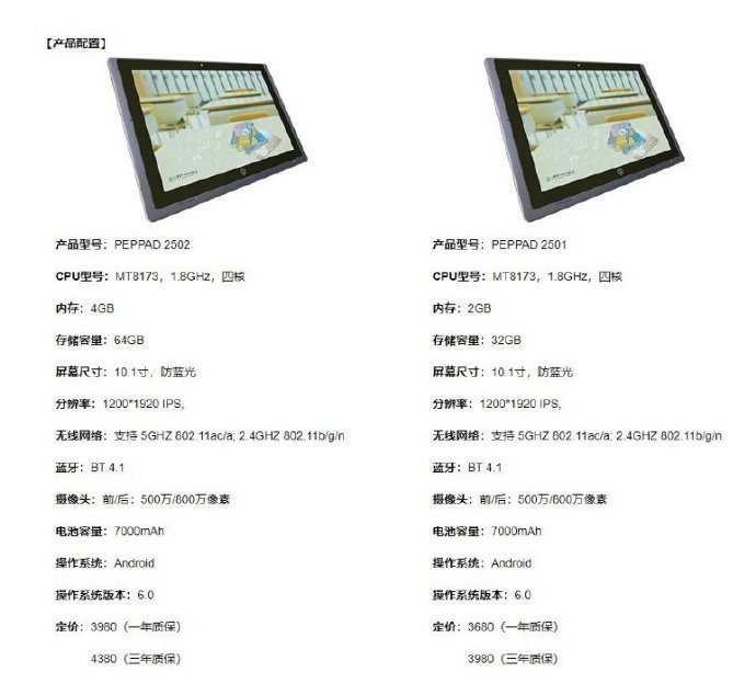 人教Pad定价超4000元：搭载7年前处理器 顶配4+64G