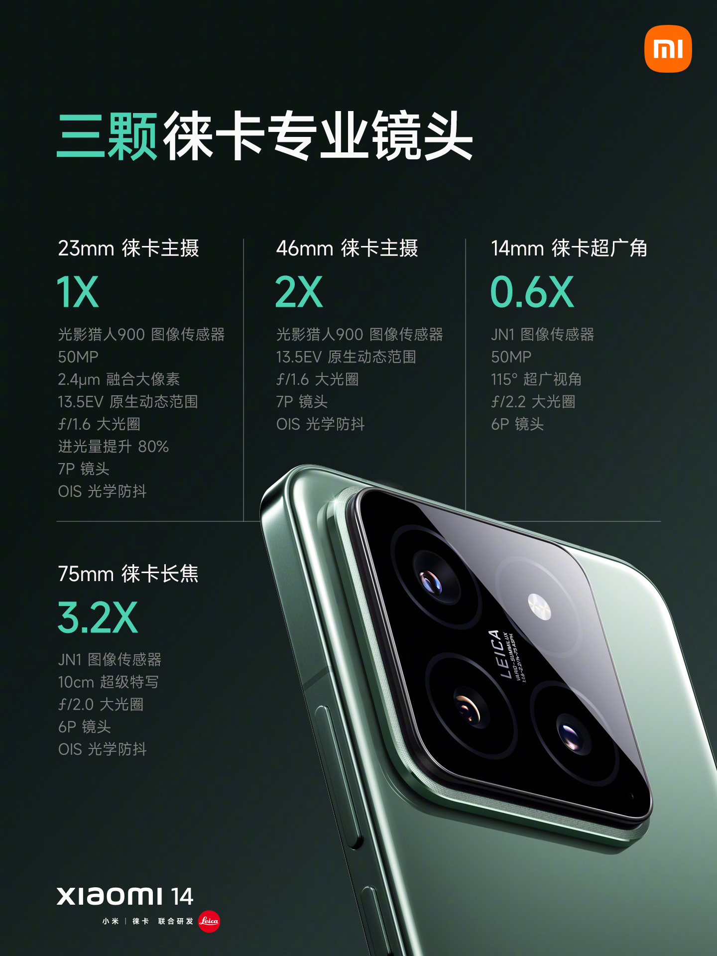 6 折购官方延保 / 碎屏保：小米 14 / Pro 手机 3949 元起 24 期免息预售