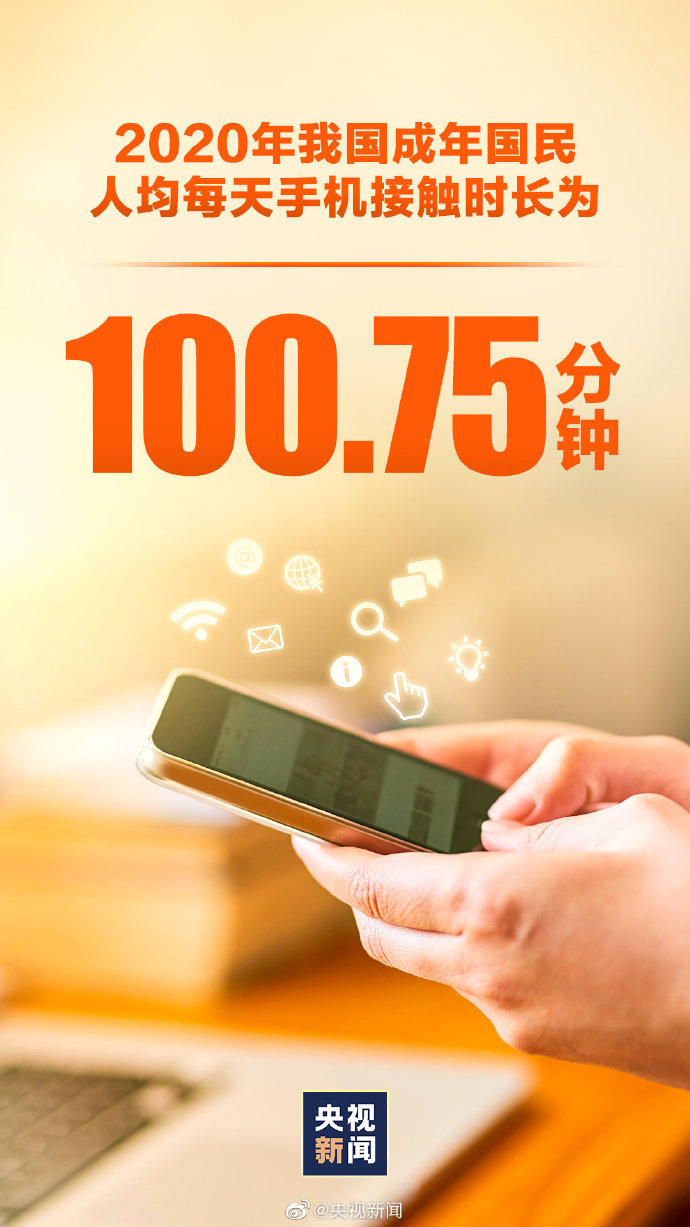2020年人均手机接触时间公布：你每天用多久？
