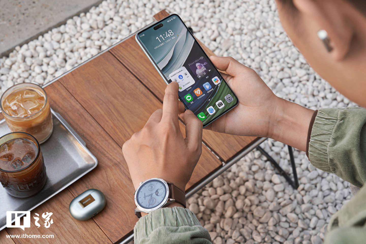 华为运动健康全家桶图赏：华为 Mate 60 Pro、华为 WATCH GT 4、华为 Freebuds Pro 3