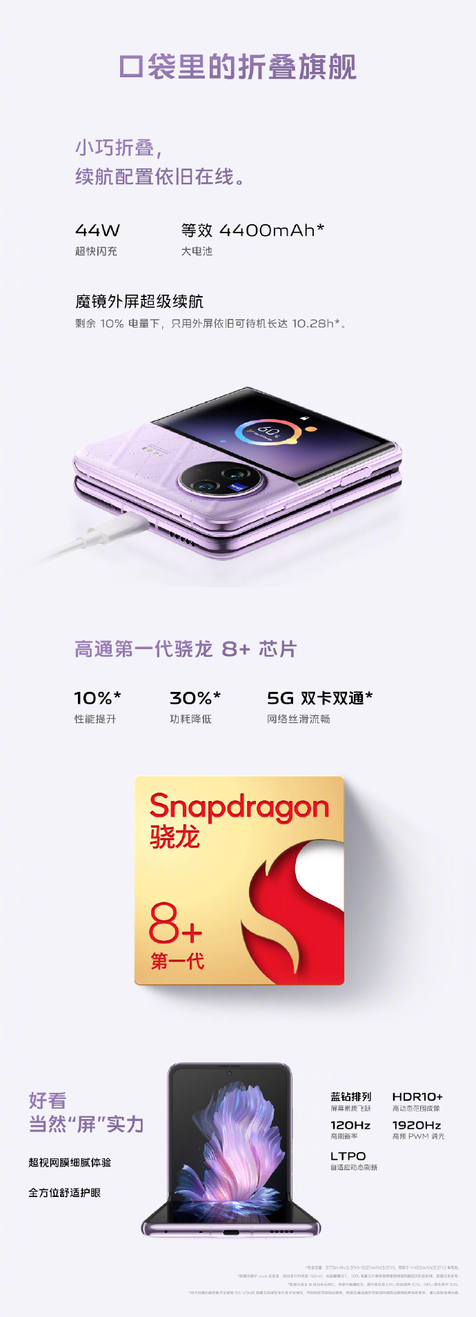 vivo X Flip发布：5999元起售 搭载骁龙8+处理器