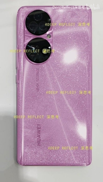 粉色太耀眼 华为P50真机现身