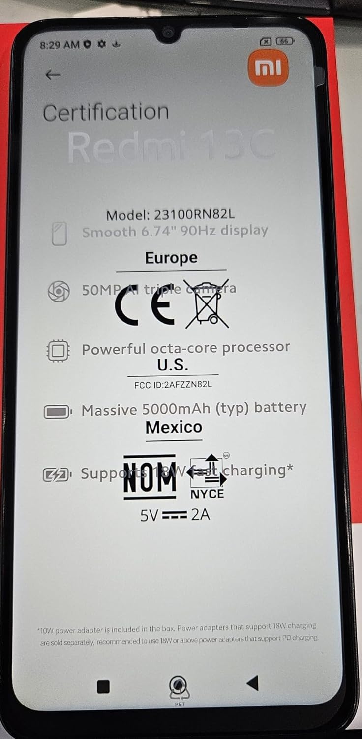 小米 Redmi 13C 手机更多实物图和售价信息曝光