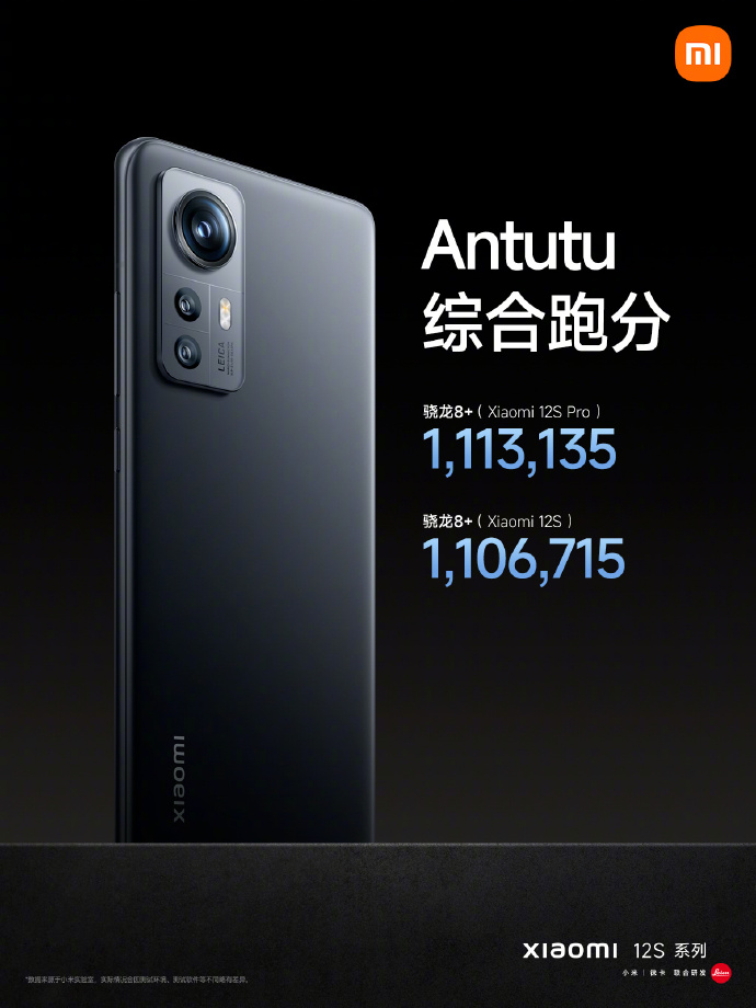 全球首发骁龙8+ 还有徕卡影像：小米12S/12S Pro发布 3999起售