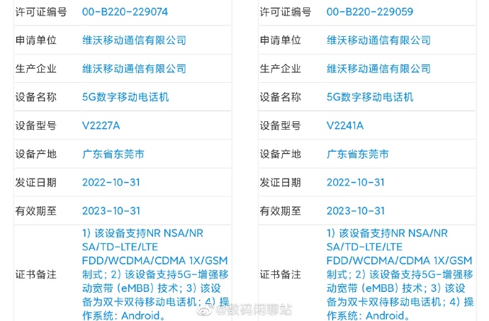 首批骁龙8Gen2旗舰已经三证齐全：小米13/vivo X90系列都要来了