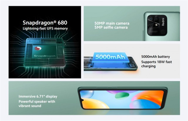 Redmi 10C发布：LCD屏+华为nova9 SE同款处理器