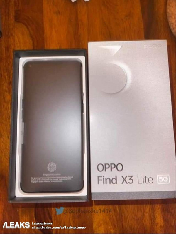 抢先发布 Find X3 Lite海外现身