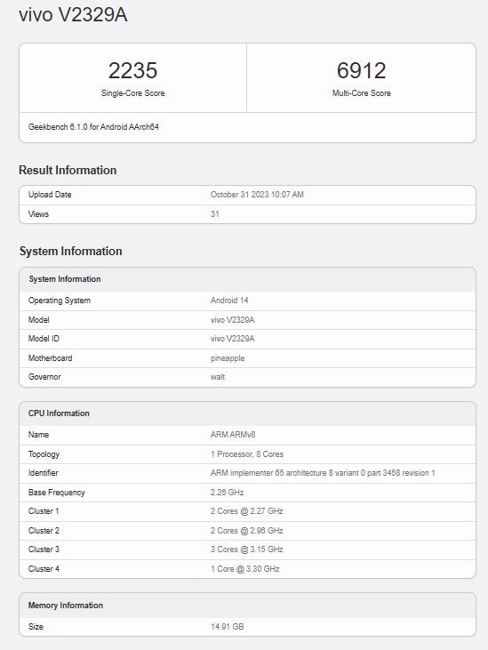 iQOO 12 Pro 手机现身 Geekbench 6：骁龙 8 Gen 3 搭配 16 GB 内存
