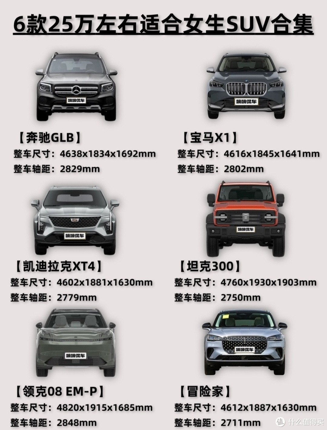 25万预算suv对于女生的推荐