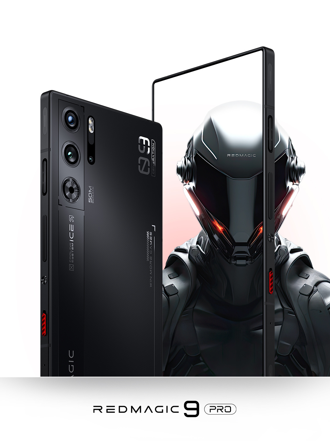 红魔 9 Pro 系列手机外观公布，提供暗夜骑士、氘锋透明暗夜、氘锋透明银翼三种配色