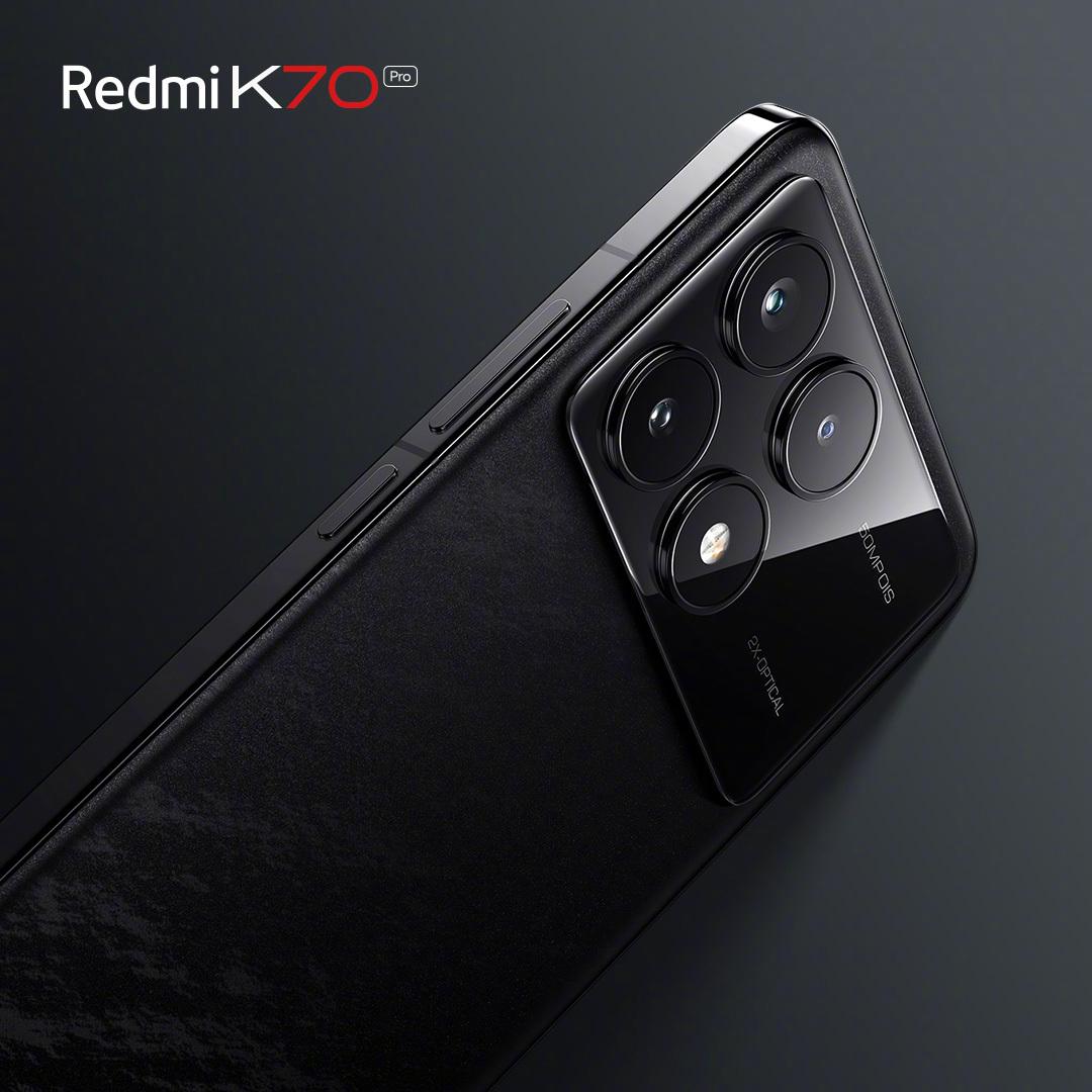 Redmi红米K70 Pro外观亮相：定制高透玻璃DECO