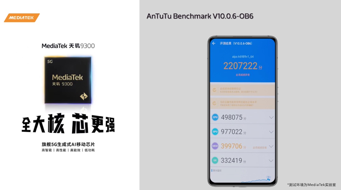 天玑 9300 跑分多项成绩达安卓最强一骑绝尘，全大核确实强悍