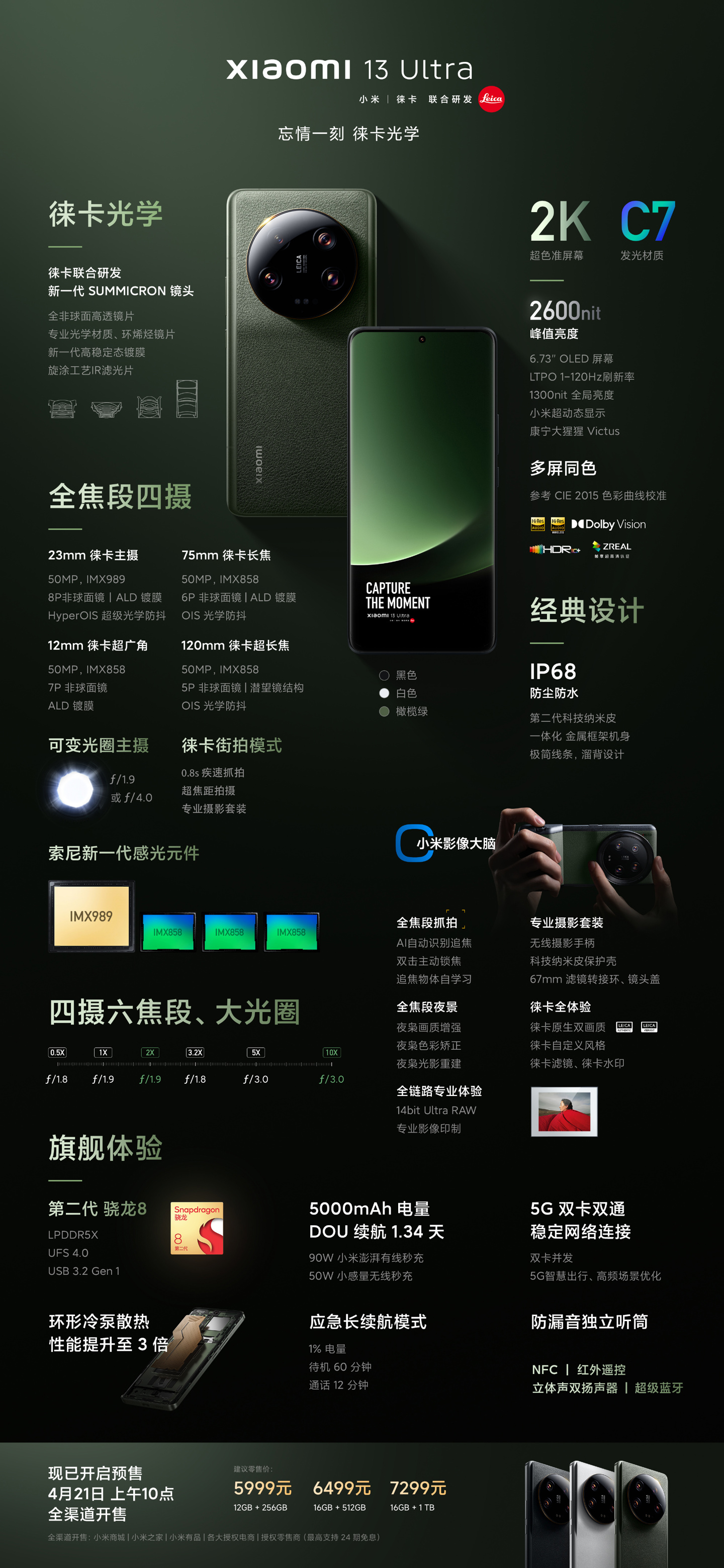 整体立减 1020 元：小米 13 系列加码再降 100 元 + 24 期免息