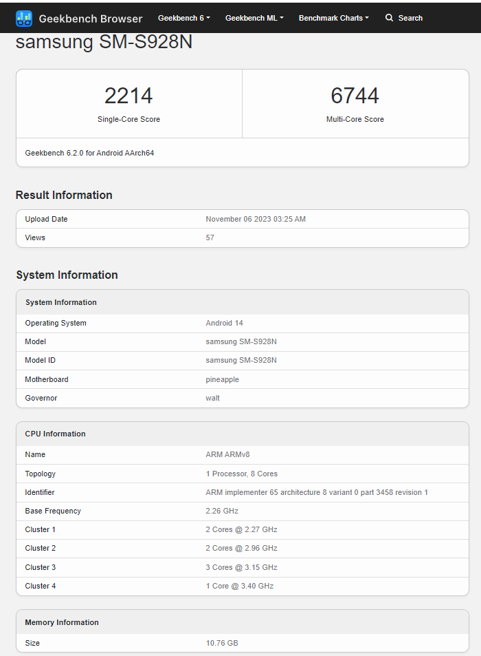 三星 Galaxy S24 / Ultra 韩国版手机现身 Geekbench，分别搭载 Exynos 2400 和骁龙 8 Gen 3