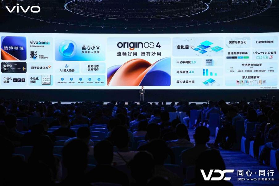 2023 VDC：vivo发布自研蓝心大模型及OriginOS 4 多领域创新成果亮相