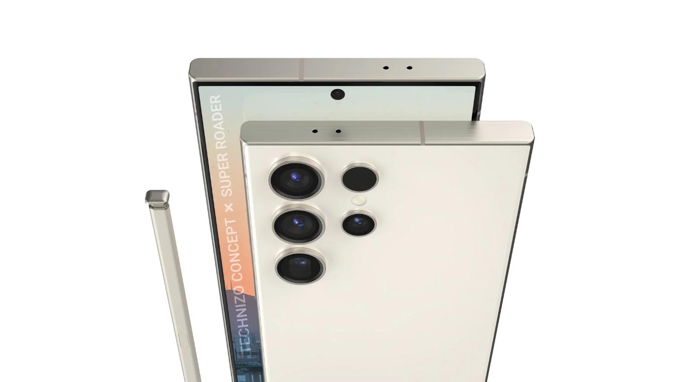 三星Galaxy S24 Ultra最新渲染图曝光 钛金属中框 更加方正