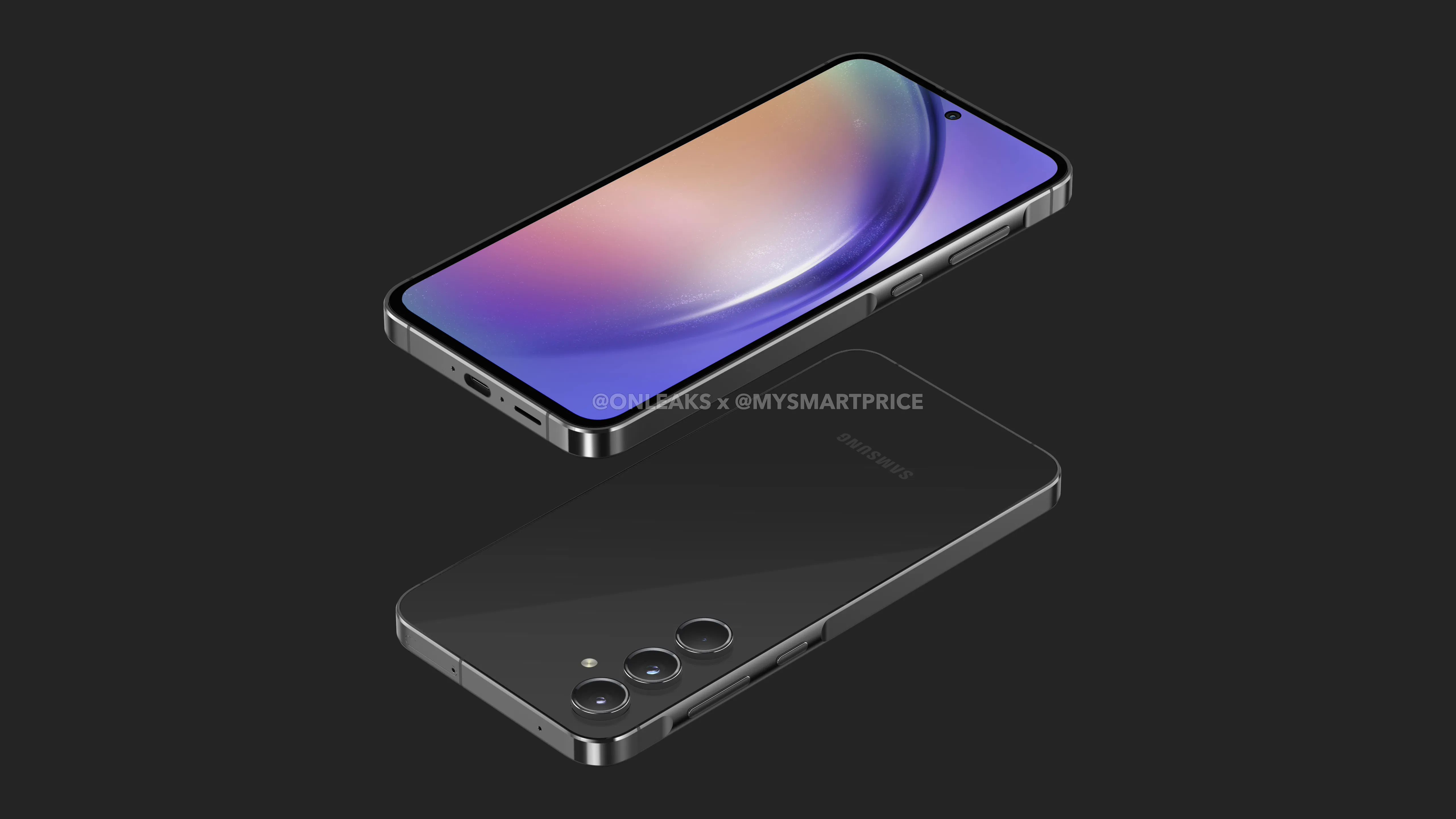 三星 Galaxy A55 5G 手机渲染图曝光：6.5 英寸直屏、Exynos 1480 芯片