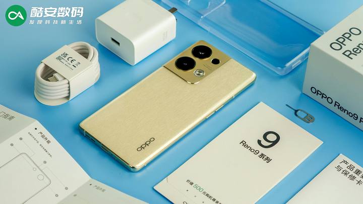 #酷安数码# OPPO Reno9 Pro+ 明日金 · 真机图赏】