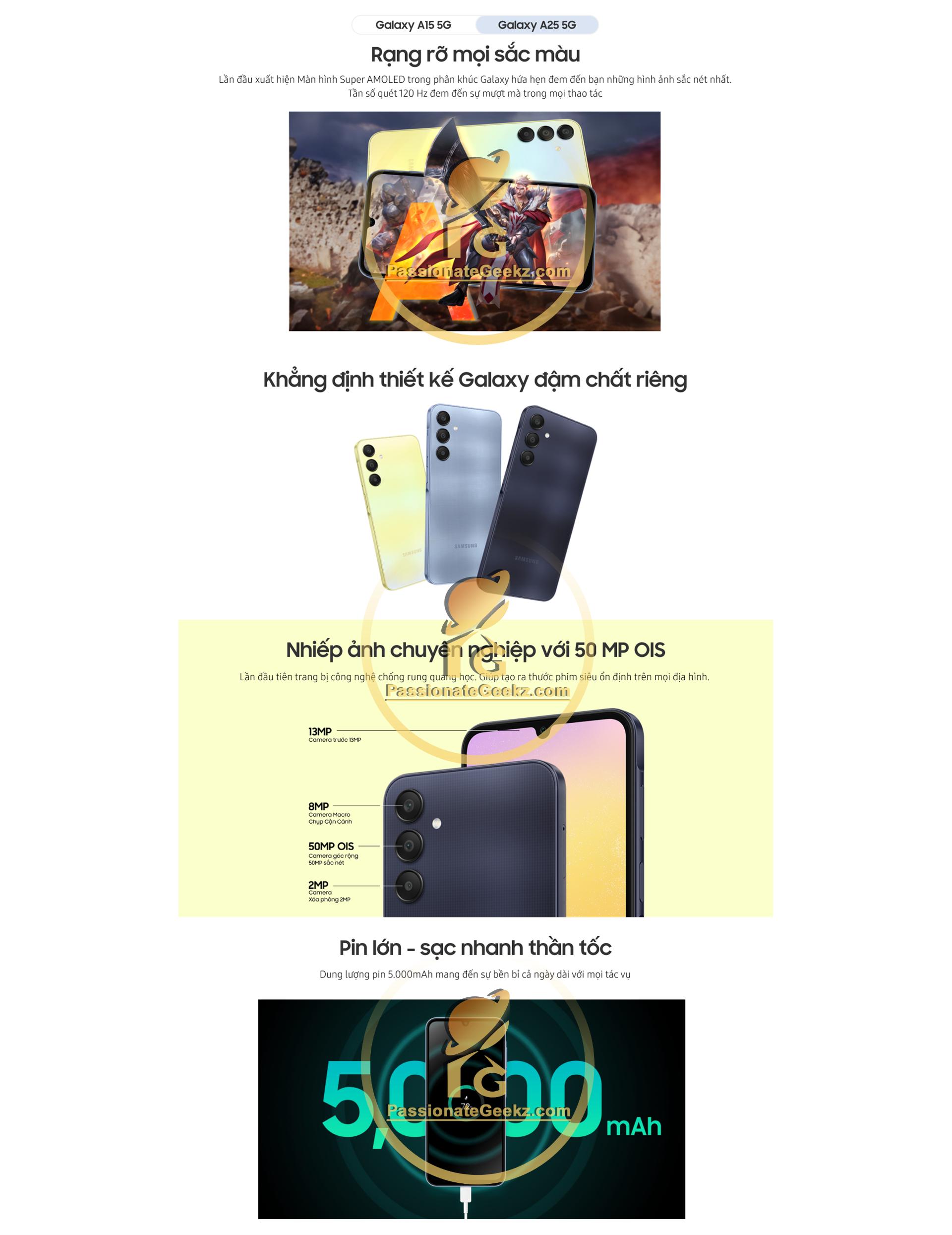 三星 Galaxy A15 / A25 5G 手机宣传图再曝光