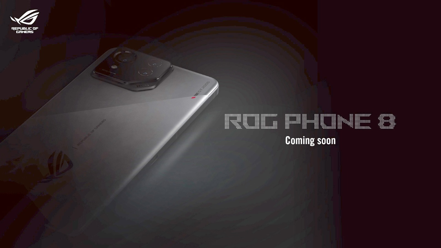 ROG 8 游戏手机预热，采用全新外观设计