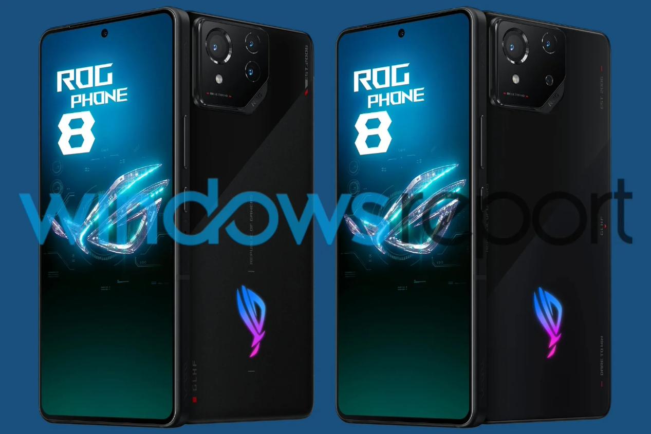 华硕ROG 8系列渲染图及配置曝光：骁龙8 Gen3+6.78英寸屏幕