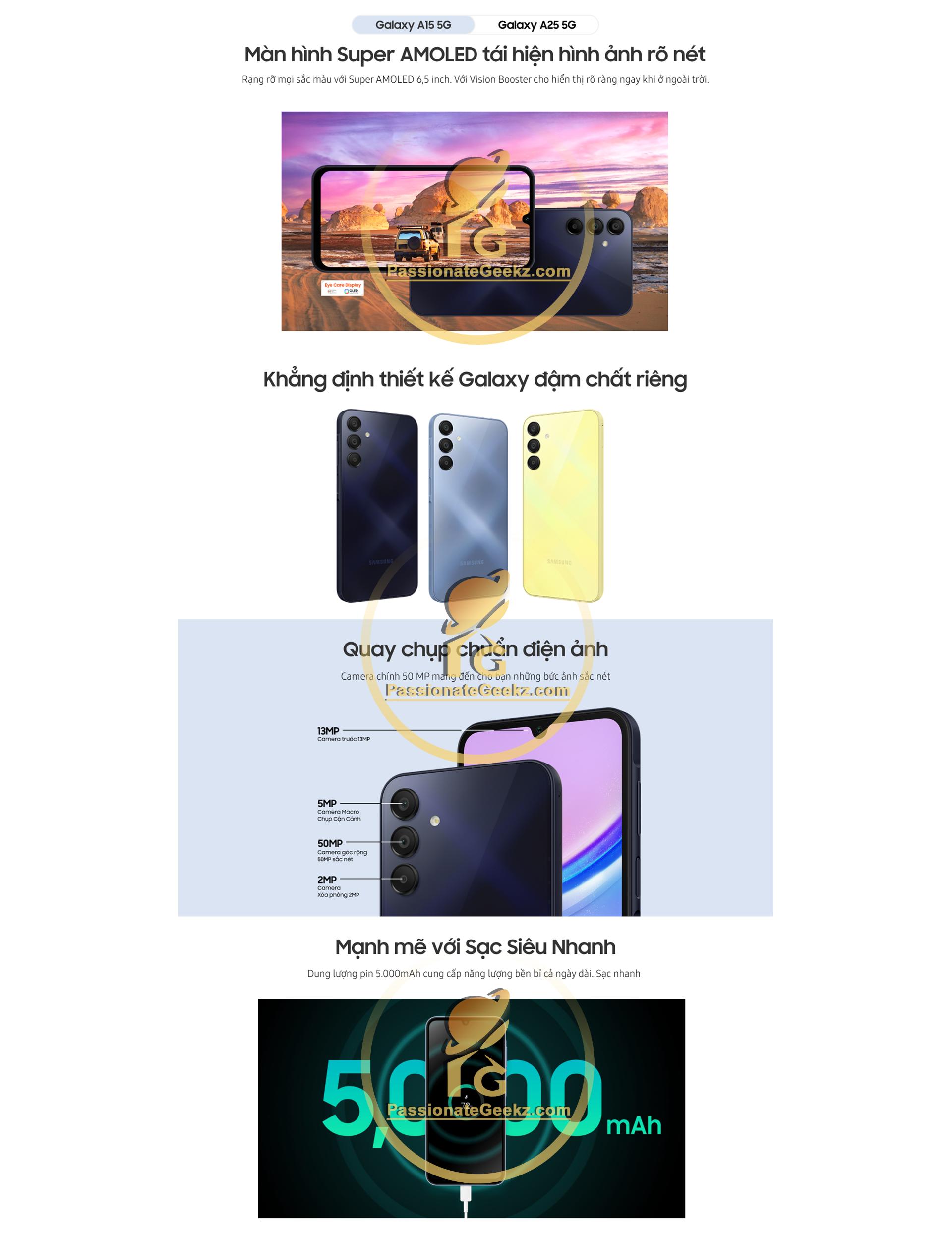 三星 Galaxy A15 / A25 5G 手机宣传图再曝光