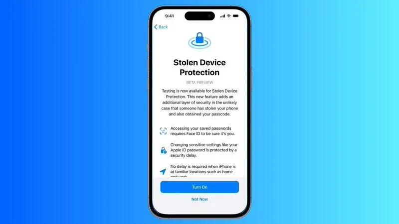 苹果发布iOS 17.3 Beta版本：新增“设备被盗保护”