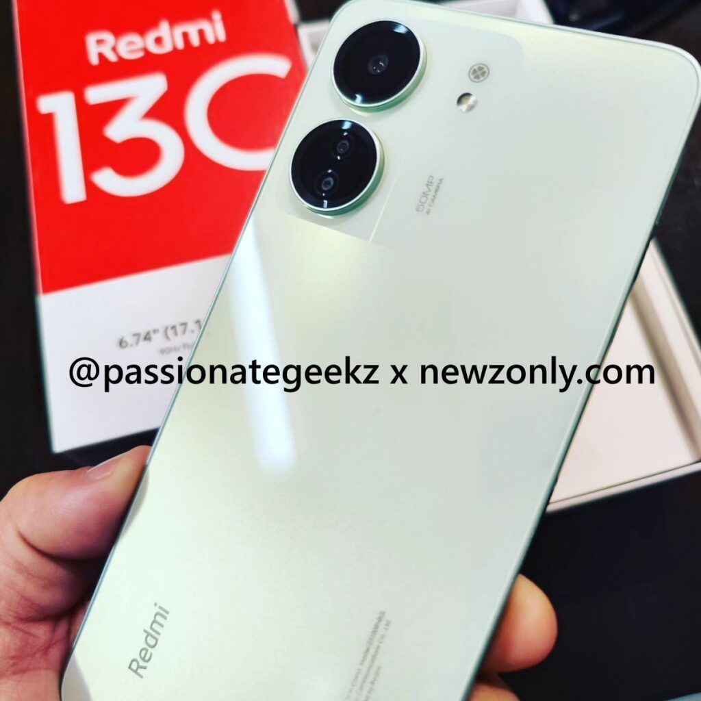 小米 Redmi 13C 手机照片曝光：6.74 英寸屏幕、5000 万像素主摄 + 5000mAh 电池