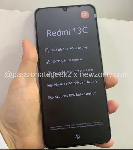 小米 Redmi 13C 手机照片曝光：6.74 英寸屏幕、5000 万像素主摄 + 5000mAh 电池