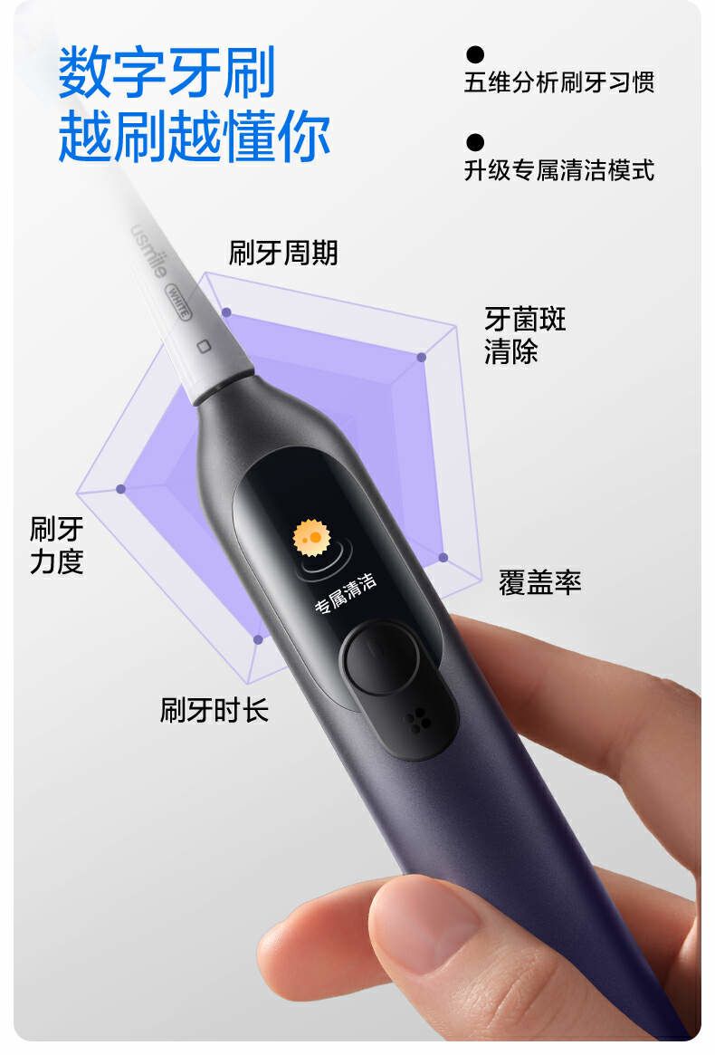usmile 笑容加双面屏数字牙刷 F10 PRO 体验：刷牙也能“千牙千面”，只做更懂你的牙刷