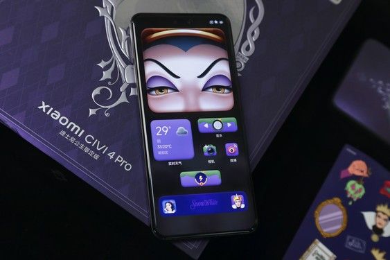 小米Civ4 Pro迪士尼公主限量版外观开箱，精美的魔镜与细节之美
