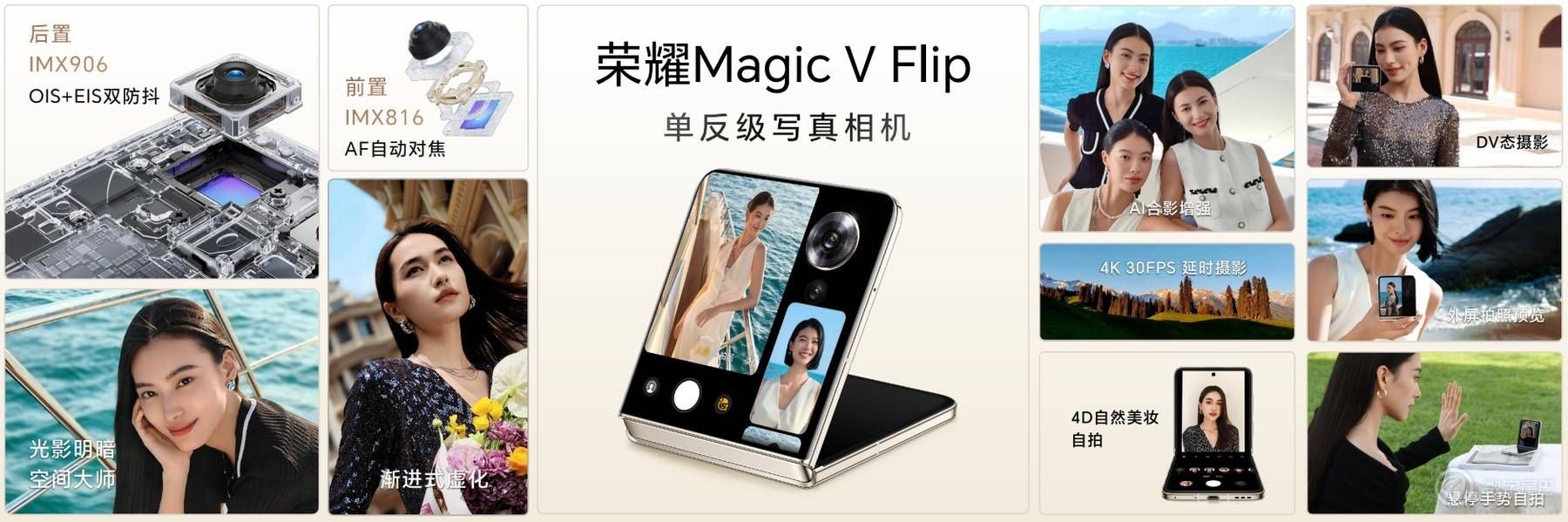梦想小巨屏，荣耀Magic V Flip正式登场，4999元起。