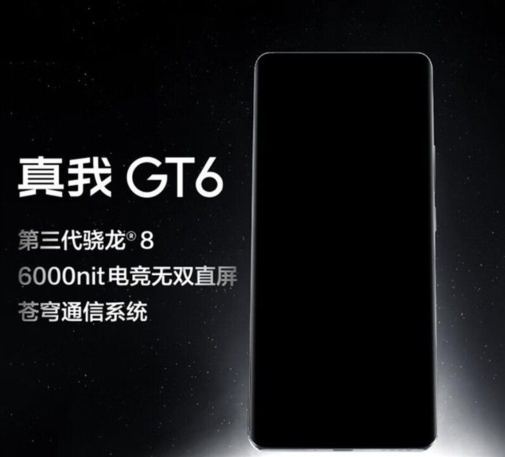 京东最新！真我GT6直板屏5800mAh电池手机现已开售
