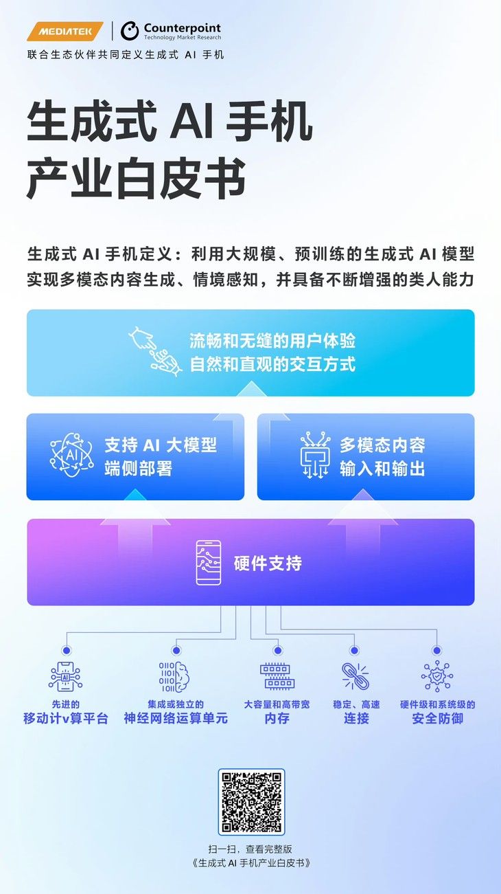 联发科携手生态伙伴发布全球首部生成式AI手机白皮书
