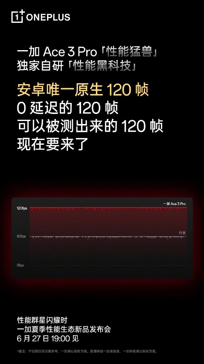 一加 Ace3 Pro的120Hz游戏体验，预热专享!